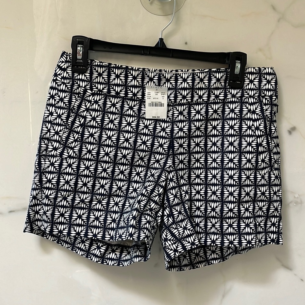 J Crew stretch cotton shorts Side zipper
